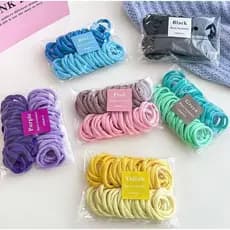 50/100/150/200/250 unidades Xuxinha Elástico de Cabelo Xuxinha Criança Adulto Rabicó