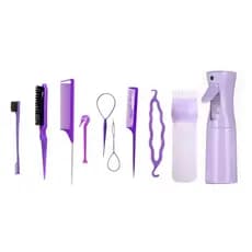 Kit 10/8/7/5 peças ferramentas para modelagem de cabelo com borrifador e ferramentas para tranças