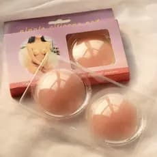 2 ate 6 Protetor Tapa Mamilos Seios Peito Sutiã Silicone Adesivo Reutilizável Discreto