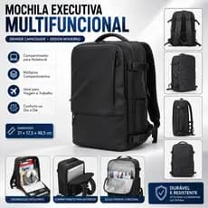 Mochila Executiva Masculina Multifuncional Grande Capacidade Para Notebook Viagem Trabalho Faculdade&---