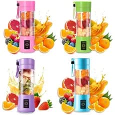 Mini Liquidificador Portátil Shake 6 Laminas 380ML Cabo USB 110V 220V espremedor de laranja elétrico