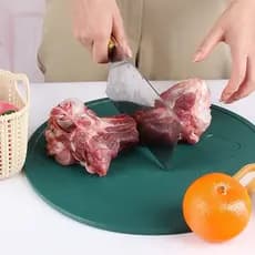 Tábua de corte retangular de polietileno 38x28cm para carne, legumes, frutas