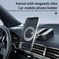 Suporte magnético para celular, dobrável, extensível, portátil, estilo de viagem, adequado para ímã de trem de avião de