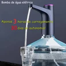 Bebedouro Bomba Elétrica Garrafão Galão Água Recarregável tomate compativel com galão de 20L