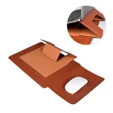 Capa Para Notebook Stand Macia De Couro PU Macbook Air Pro 13,3 14 Bolsa De 15,4 Polegadas Xiaomi DELL