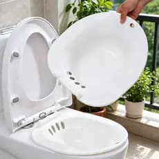 Bacia Para Banho De Assento e Higiene Íntima Portátil feminino perineal imersão toalete sitz banheira bacia