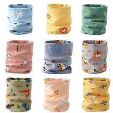 Novo Cachecol de Algodão para Bebês, Cachecol Infantil para Meninos e Meninas, Cachecol de Pescoço com Anel em O para Cr