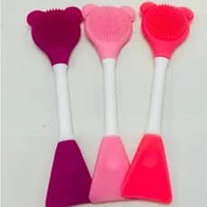 Pincel de silicone para aplicação de máscara e esfoliação facial
