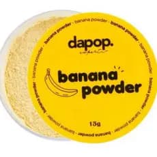 Pó Banana Dapop 15g: Controla Oleosidade, Ilumina Tom Amarelo Suave, Textura Ultra-Fina