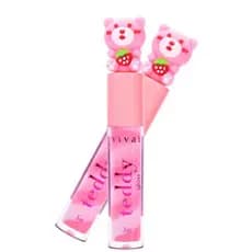 Urso Teddy Lip Gloss Vivai 3272: Hidratação Duradoura, Brilho Suave, Presente Ideal e Colecionável