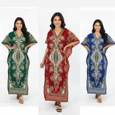 Kaftan longa indiana/Vestido longo indiano/Moda praia