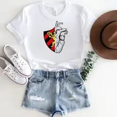 Camisa Do Sport Baby Look T Shirt Branca