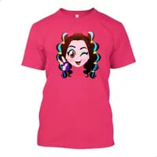 Camiseta Belinha Cantora Infantil Pink Meninas Presentes Juvenil Festas Camisa Youtuber Criança Show Clipes Nova Coleção