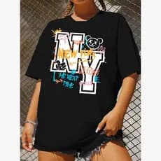 Camiseta unissex Oversized Streetwear New York Brooklyn Blusinha T-Shirt estampada lançamento