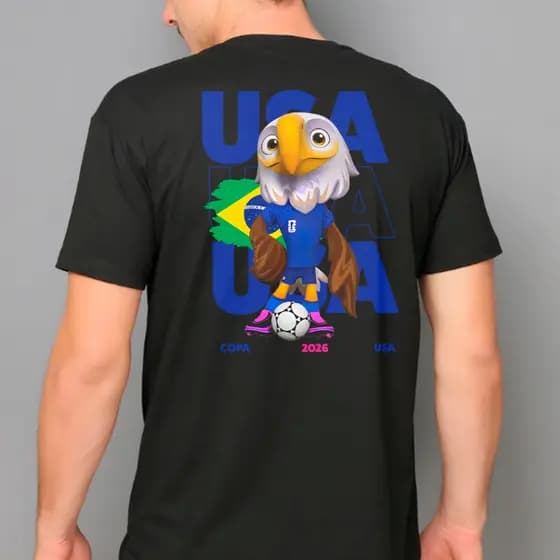 Camisa Masculina BRASIL Torcedor Camiseta Time Verdão Futebol Esportiva Gola Redonda USA