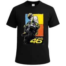 Camiseta Masculina VR 46 Valentini Rossi Premium Algodão 100% | Estampa Exclusiva Streetwear