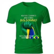 Camiseta Bolsonaro Unissex 100% Algodão Estampa Exclusiva Envio Rápido