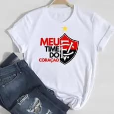 Camiseta T shirt Do Vitoria Feminina Masculina e Infantil / Camisa Branca