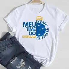 Camisa T shirt Do Cruzeiro Cabuloso Feminina,Masculina & Infantil