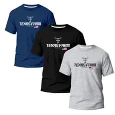 Kit 3 Camisas Texasfarm Masculina 100% Algodão