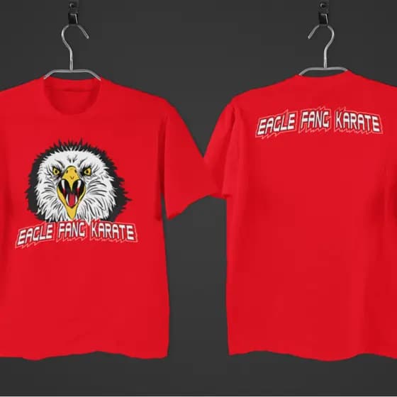 Camiseta Eagle Fang Cobra Kai Série Luta Camisa Unissex Premium 100% Algodão Plus Size Envio Rápido