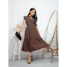 Vestido Floral Verão Em Viscolinho Moda Verao Evangelica