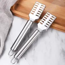 Raspador de peixe em aço inoxidável, removedor de escamas de peixe, utensílio de cozinha, escova para escamas de peixe E