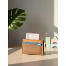 Porta Cartão Couro Minimalista Personalizado Nome Carteira Masculina Slim - Feminino