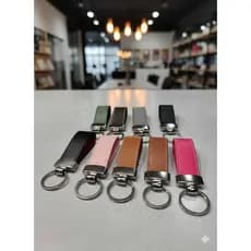 Chaveiro Personalizado Couro Sintético Gravado a Laser Nome Logo Padrinhos Dia dos Pais Batizado