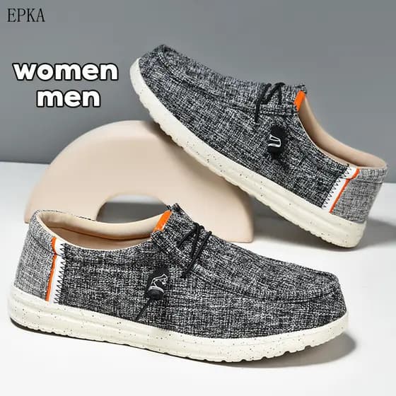 Tamanho 36-48 Marca Mesmo Design Ultralight Sapatos Femininos Masculinos Casal Lona Slip-On Confortáveis Respirável OEAS