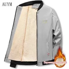(M-4XL) Jaqueta de Veludo Masculina para Outono e Inverno, Casual, Estilo Coreano, Grossa e à Prova de Vento U5240
