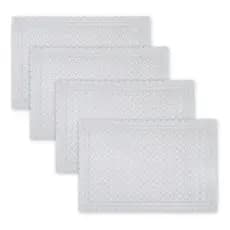 kit 4 Uni Toalhas De Geladeira Plástica Rendada Destacável