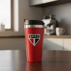 Copo Brasfoot Sao Paulo Denver copo térmico 450ml cor vermelho