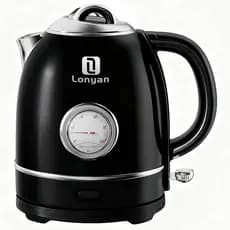 Chaleira Elétrica 1,5L 220V 1355W Aço Inoxidável SUS304 LGR-8015B Desligamento Automático Aquecimento Rápido Para Casa