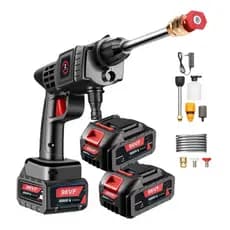 Pistola De Pulverização De Alta Pressão Lava Jato Alta 96V 2 Bateria 1000W Bivolt 110V/220V Para Pisos Carros e Jardim