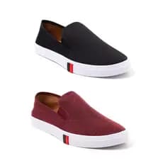 Kit 2 Pares Sapatenis Masculino Iate Alpartas Sapato Slip on Tenis Social Sem Cadarço Meia
