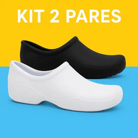 kit Sapato EPI Profissional Antiderrapante Leve e Confortavél