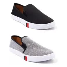 Sapatenis Masculino Iate Kit 2 Pares Tenis Sem Cadarço Meia Sneaker Slipon Casual Social