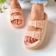 Chinelo Femininp Slide Birken Micro Duas Tirar Rasteira Nuvem Fivela Nuvem Super Macio