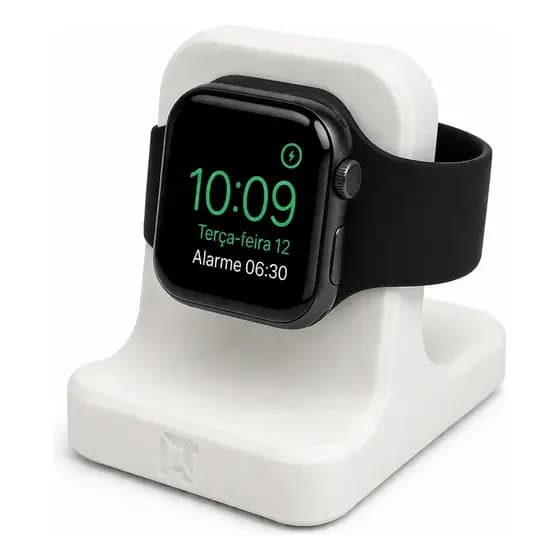 Suporte Apple Watch Base Carregador Mesa Branco Home Think
