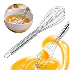 Batedor de Ovos Fouet Gourmet Aço Inox 22cm Utensílio de Cozinha para Omelete, Bolo, Massas e Ovos