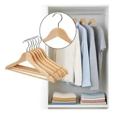 Kit 3/6/10 Cabides de Madeira Premium – Roupas, Camisas, Camisetas, Calças e Vestidos 👔👗