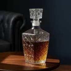 Garrafa Licoreira Vidro Retrô 800ml com Tampa 🍷 | Decanter  Whisky Licor Bebidas