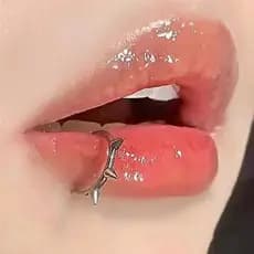 Piercing falso de aço inoxidável com clipe para piercing labial unissex