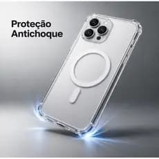 Capa Magnética MagSafe Forte Antichoque para iPhone 17 16 15 14 13 12 11 Pro Max