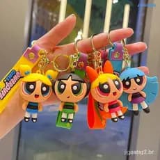 Anime O Chaveiro Powerpuff Girls Boneca Bolsa Escolar Pingente