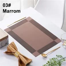 Kit 2/4/6 Jogo Americano PVC 30x45 cm Colecao com Varios Modelos e Cores para Decoracao