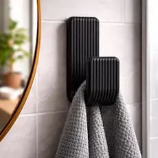 Porta Toalha, Suporte de Toalha Resistente Moderno e Minimalista, Gancho Multiuso