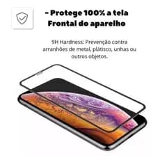 KIT3  3D Premium Vidro Temperado Película para iPhone 17 Pro Max, 16, 15, 14, 13, 12, 11, XR, XS (Protección Completa)