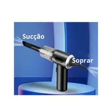 Mini Aspirador de Pó Portátil Automotivo Casa Sem Fio 3 em 1 Recarregável USB